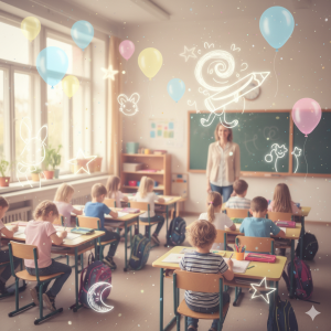 Psicanálise e educação: imagem que representa a união da teoria de Freud e Winnicott com o ambiente escolar para a compreensão da violência, acolhimento e o brincar.